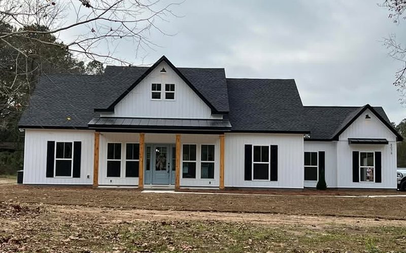 A new custom home built by JSR Construction