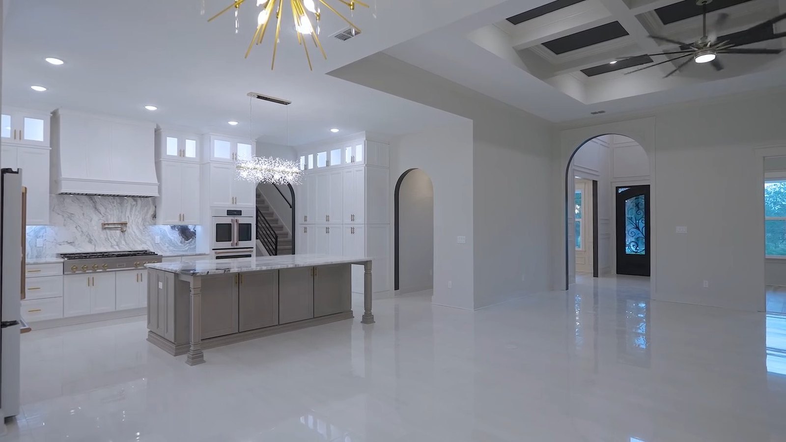 A finished kitchen remodel by JSR Construction